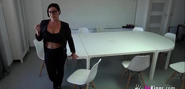  The HOTTEST TEACHER is here to teach teenage boys about fucking
